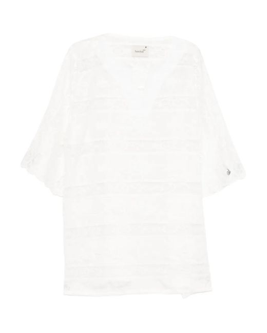 Bambah White Lotis Mini Dress