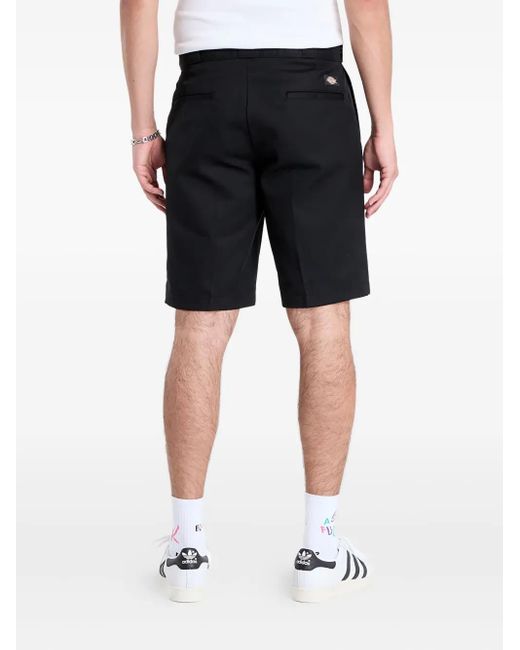 Dickies Black Flat-Front Shorts for men