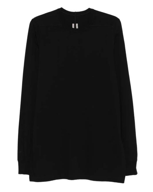 Rick Owens Black Long-Sleeve Crew-Neck T-Shirt for men
