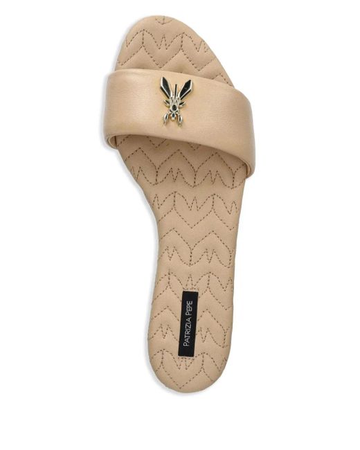 Patrizia Pepe レザー サンダル Natural