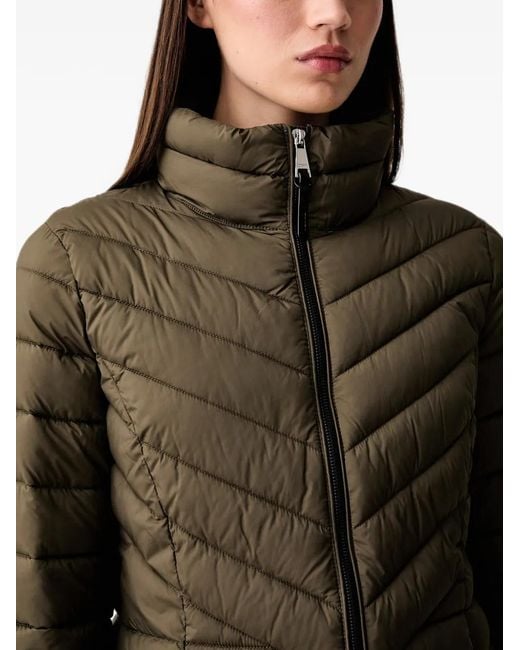 DKNY Black Quilted Puffer Jacket