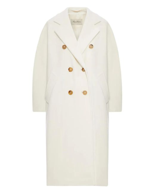 Cappotto Doppiopetto Cappotto Max Mara Bianco Cappotto Doppiopetto