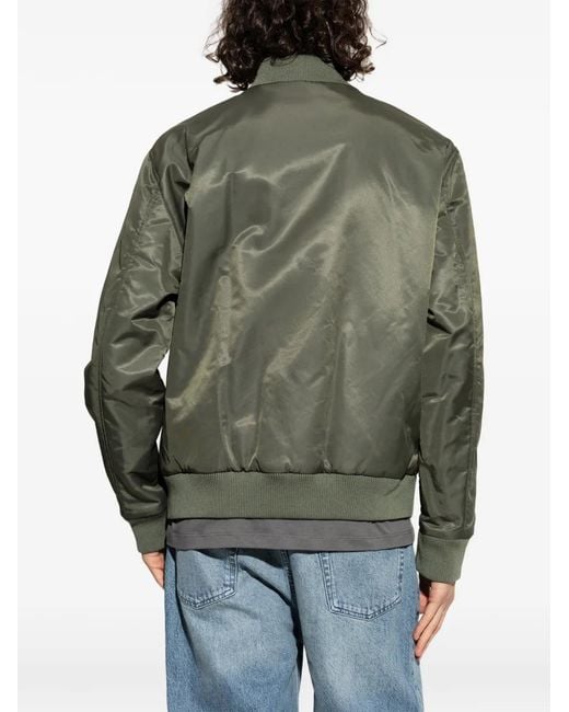 Balmain Green Reversible Bomber Jacket for men