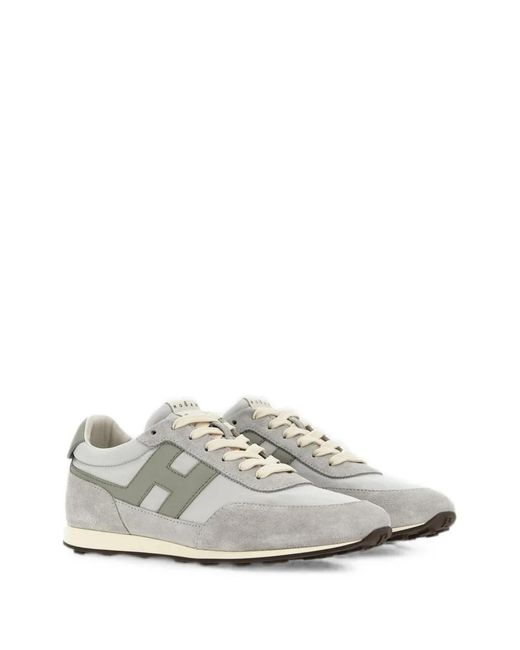 Hogan White Sporty Sneakers, for men