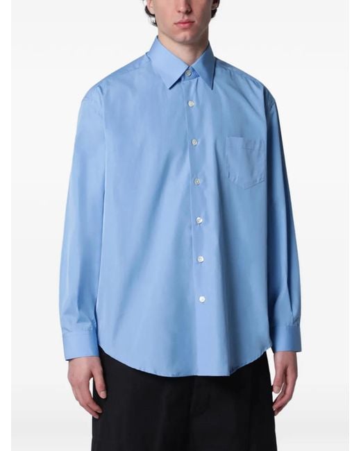 NAMACHEKO Blue Pocket Shirt for men