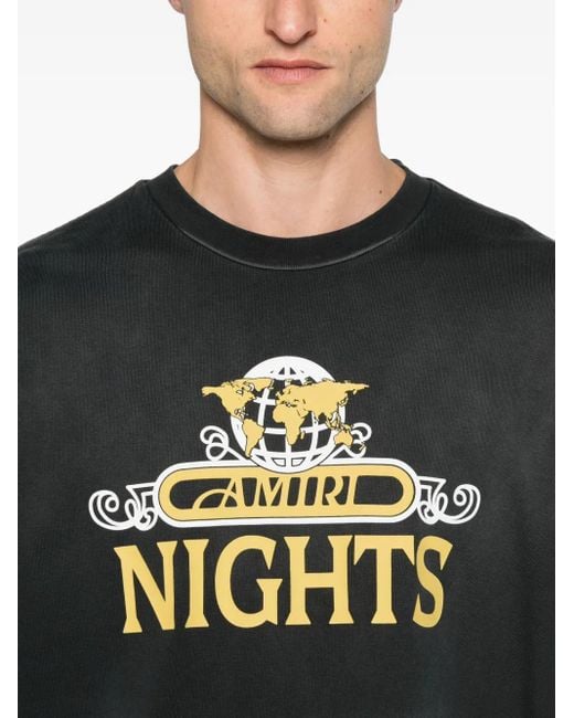 Amiri Black Night Shirt for men