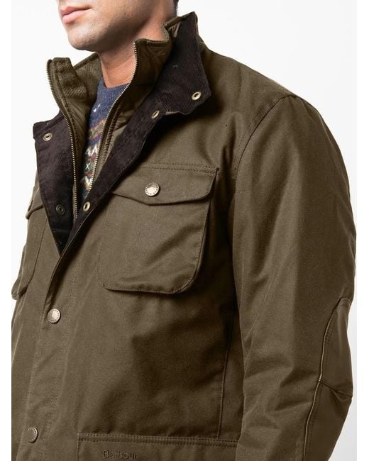 Barbour Black Ogston Wax Jacket for men