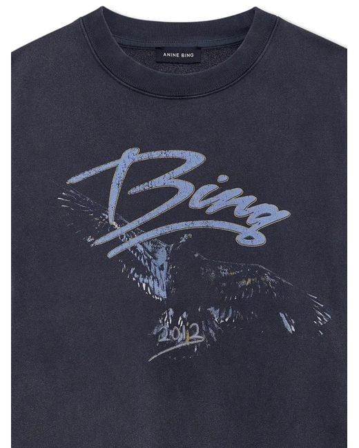 Anine Bing Blue Spencer Sweatshirt