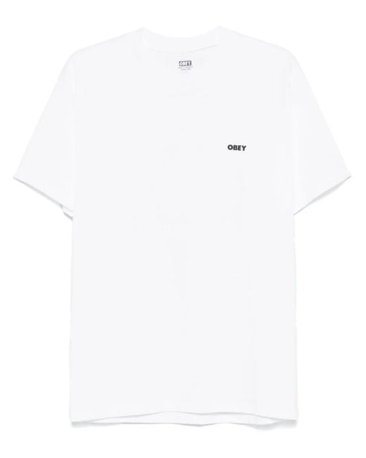 Obey White Make Art Not War T-Shirt for men