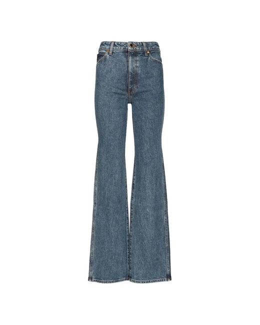 Khaite Blue Danielle Flared-Leg Jeans