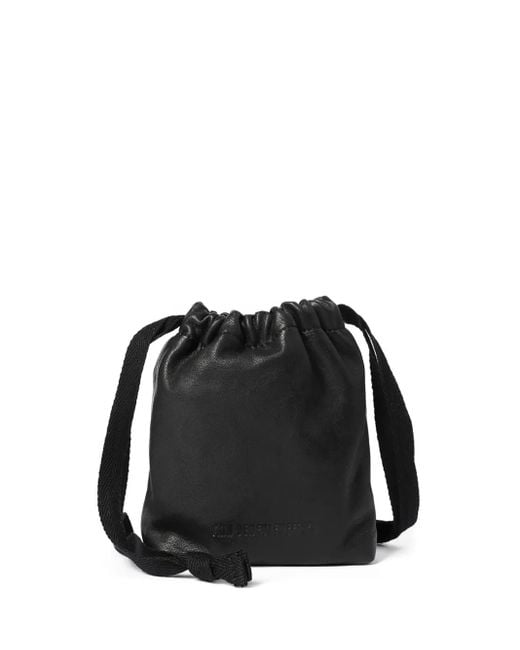 Ann Demeulemeester Black Small Gael grained leather cross body bag