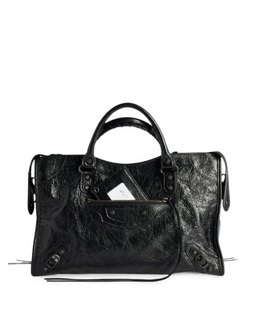 Balenciaga Black Le City Medium Shoulder Bag