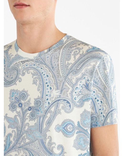 Etro Blue T-shirts And Polos for men