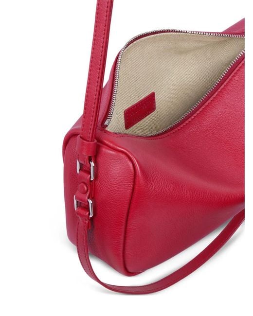 Courreges Red Small Three Sixty Shoulder Bag