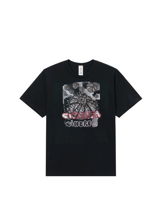 WESTFALL Black Graphic-Print Layered-Sleeve T-Shirt for men