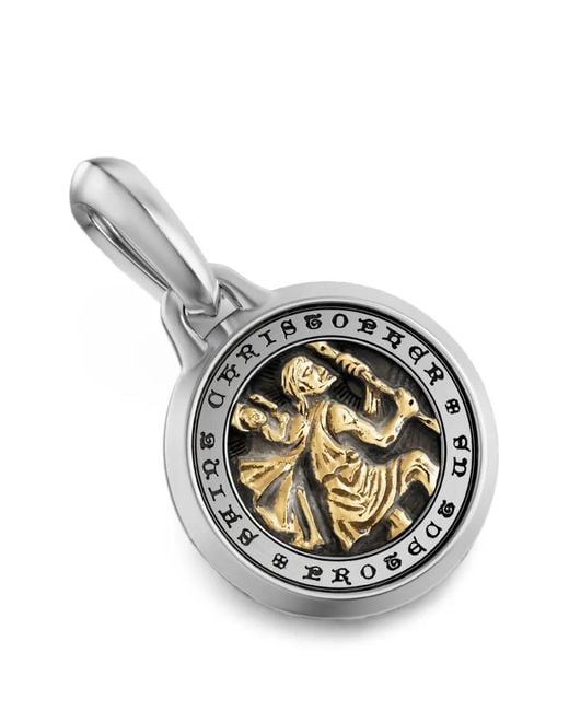 David Yurman Metallic St. Christopher Pendant for men