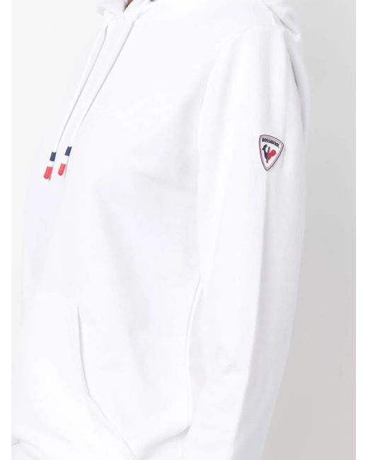 Rossignol White Hoodie Mit Logo-Print