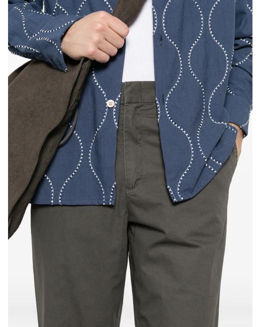 Samsøe & Samsøe Gray Elasticated-Waistband Trousers for men