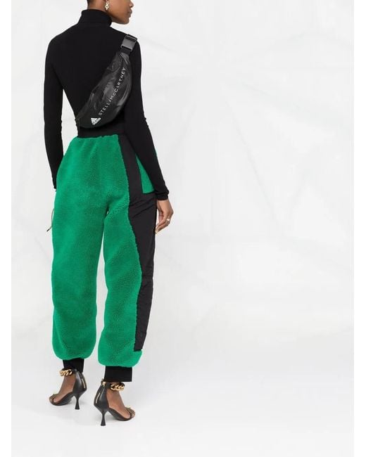 Stella McCartney Green Kara Faux-shearling Trousers