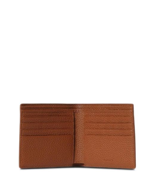 Bally Brown Grainy-Texture Wallet for men