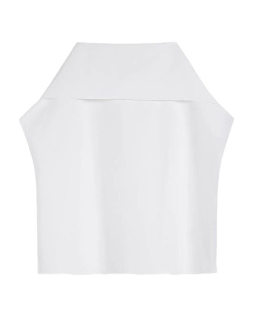 Jil Sander White Hemd Mit Matrosenkragen