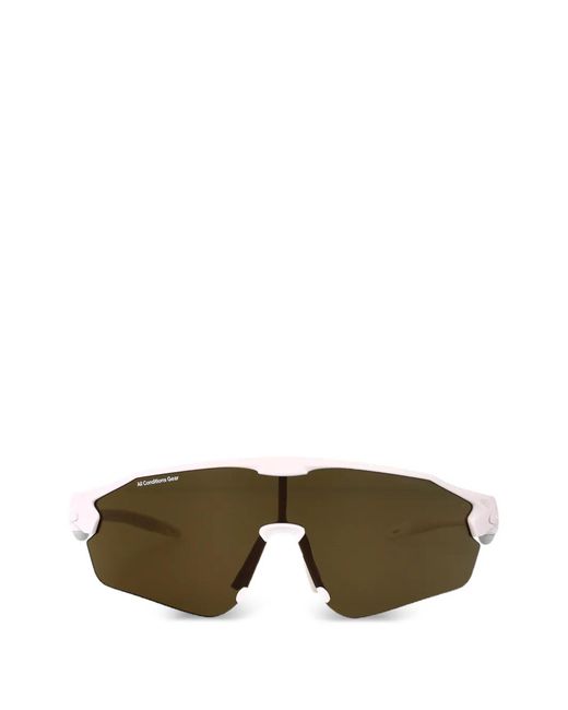 Nike Green Acg Vista Geometric-Frame Sunglasses for men