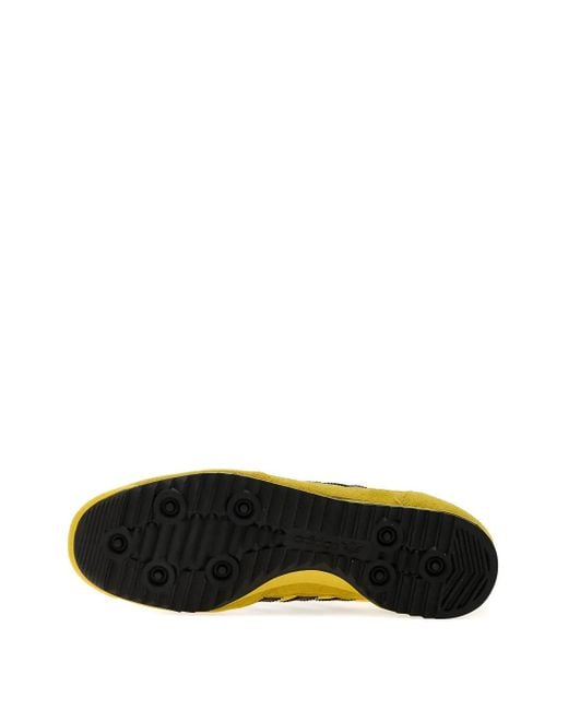 Adidas Yellow Sl 72 3-Stripes Suede Sneakers