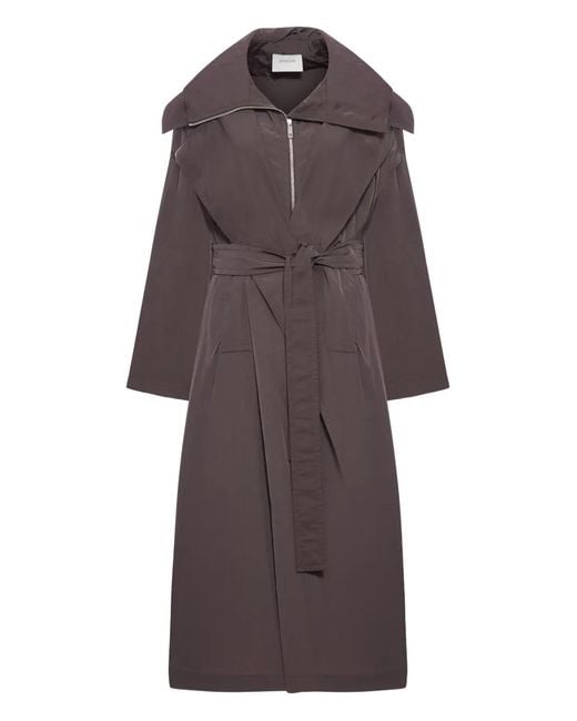 Sportmax Brown Nylon Coats