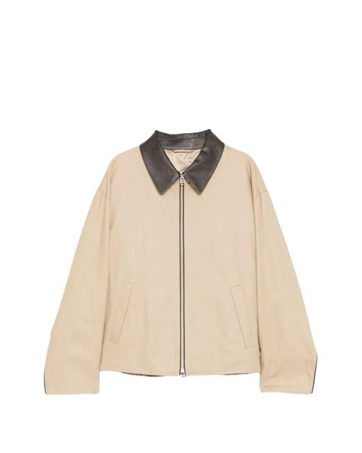 CROQUIS Natural Contrasting Collar Jacket for men