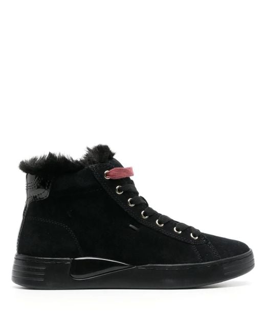 Geox Black Lauressa High-Top Sneakers