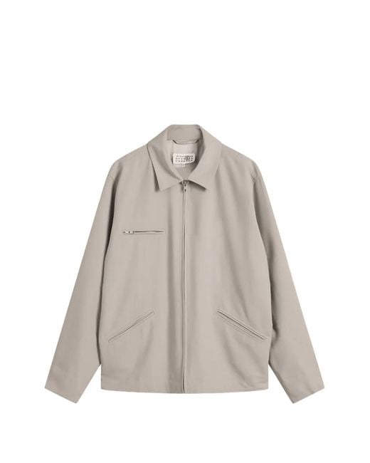 メンズ MM6 by Maison Margiela ジップポケットジャケット グレー | Lyst