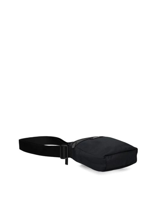 メンズ Calvin Klein テクスチャード ショルダーバッグ Black