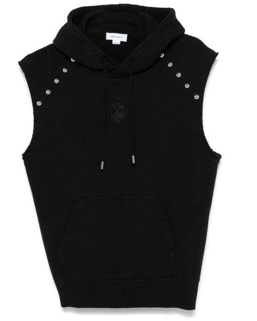 Alexander McQueen Black Stud-Embellished Hoodie for men