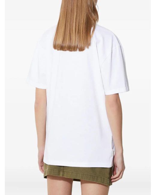 Filling Pieces White Logo-Detail T-Shirt