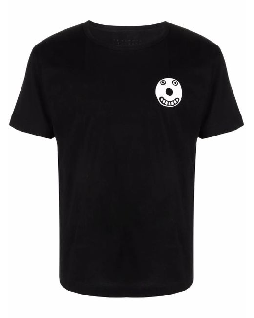 10 Corso Como Black Smile-Print T-Shirt for men