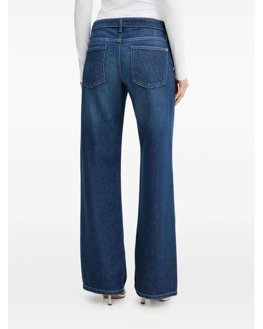 Guess Blue Patterned Trousers