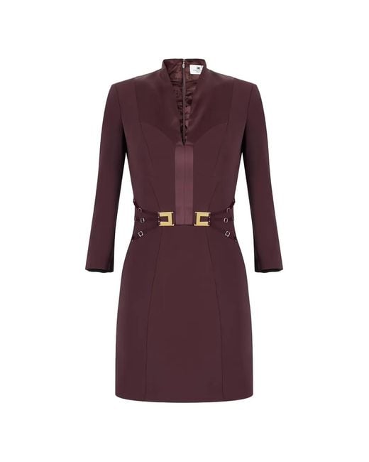 Elisabetta Franchi Purple Dress