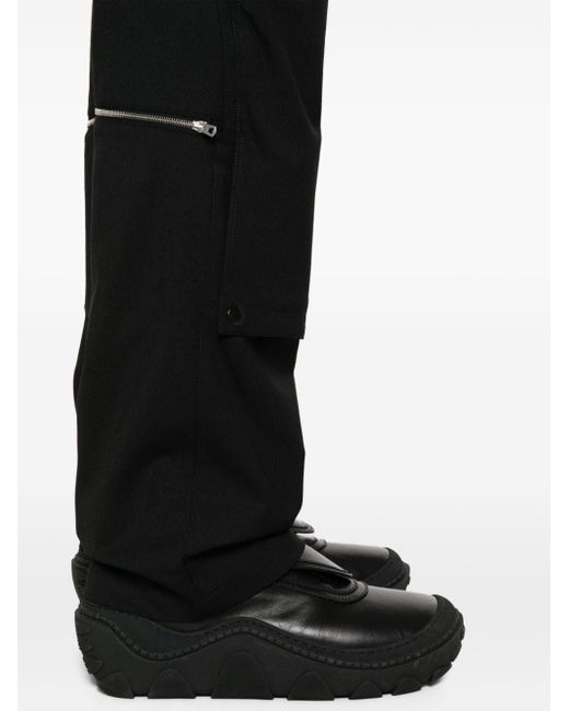 Kiko Kostadinov Black Utility Straight-leg Trousers for men