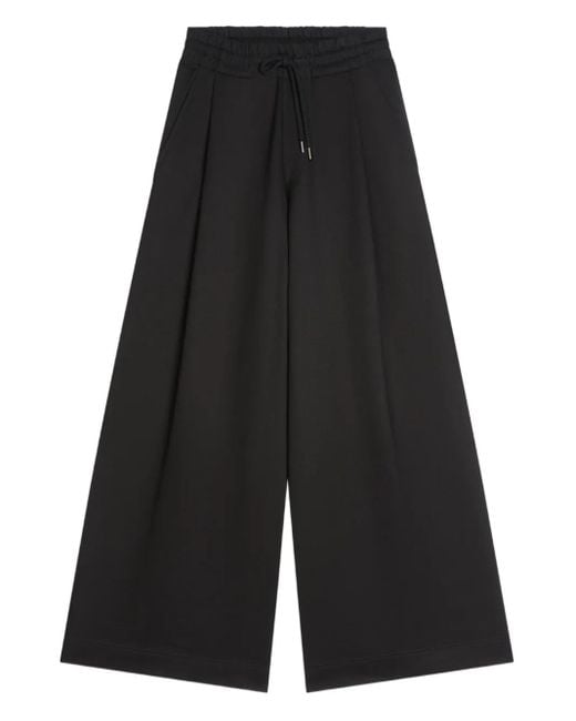Dries Van Noten Black Pleated Drawstring Track Pants