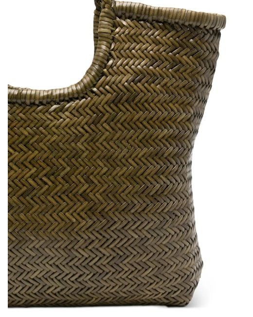 Dragon Diffusion Brown Woven Handle Tote