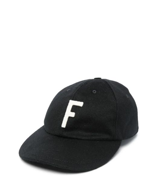 Gorra con parche del logo Fear Of God de color Black