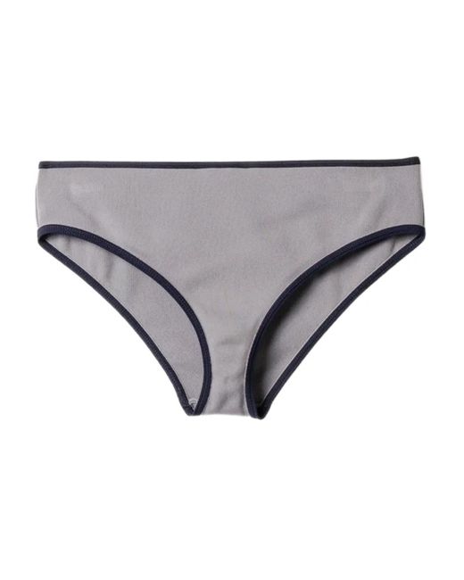 Bas De Bikini À Design Bicolore Miu Miu en coloris Gray