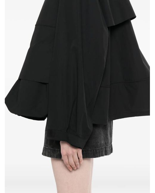 JNBY Black Drawstring-Hem Hooded Jacket