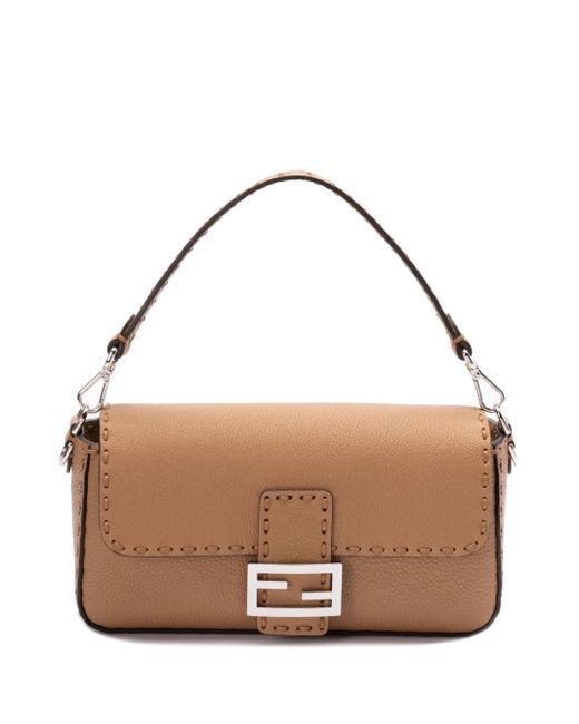 Fendi Brown Baguette Tote Bag