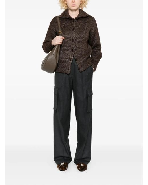Herno Gray Cargo Trousers