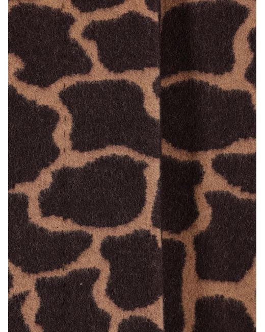 Max Mara アニマルプリント コート Brown