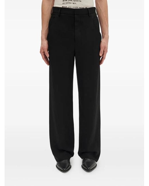 Ann Demeulemeester Black Pocketed Pants for men