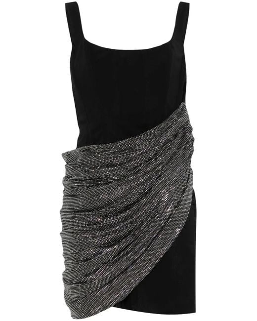 GIUSEPPE DI MORABITO Black Minikleid mit Kristallen