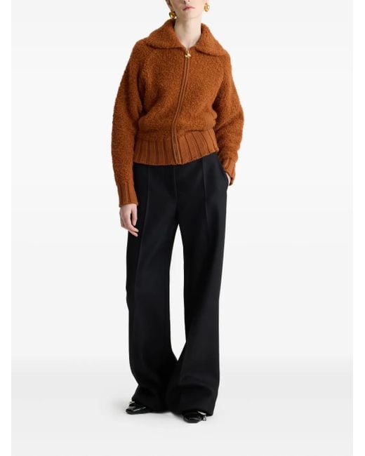 Patou Blue Lock Flared Trousers