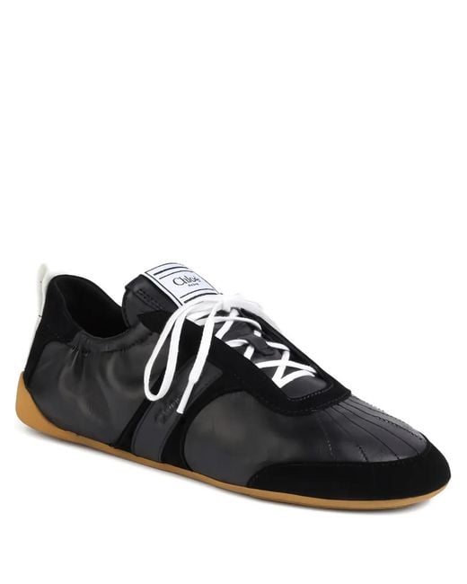 Zapatillas Kick con parche del logo Chloé de color Black